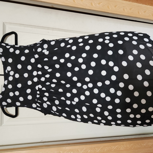 Spense Black and White Polka Dot Top - Picture 5 of 7